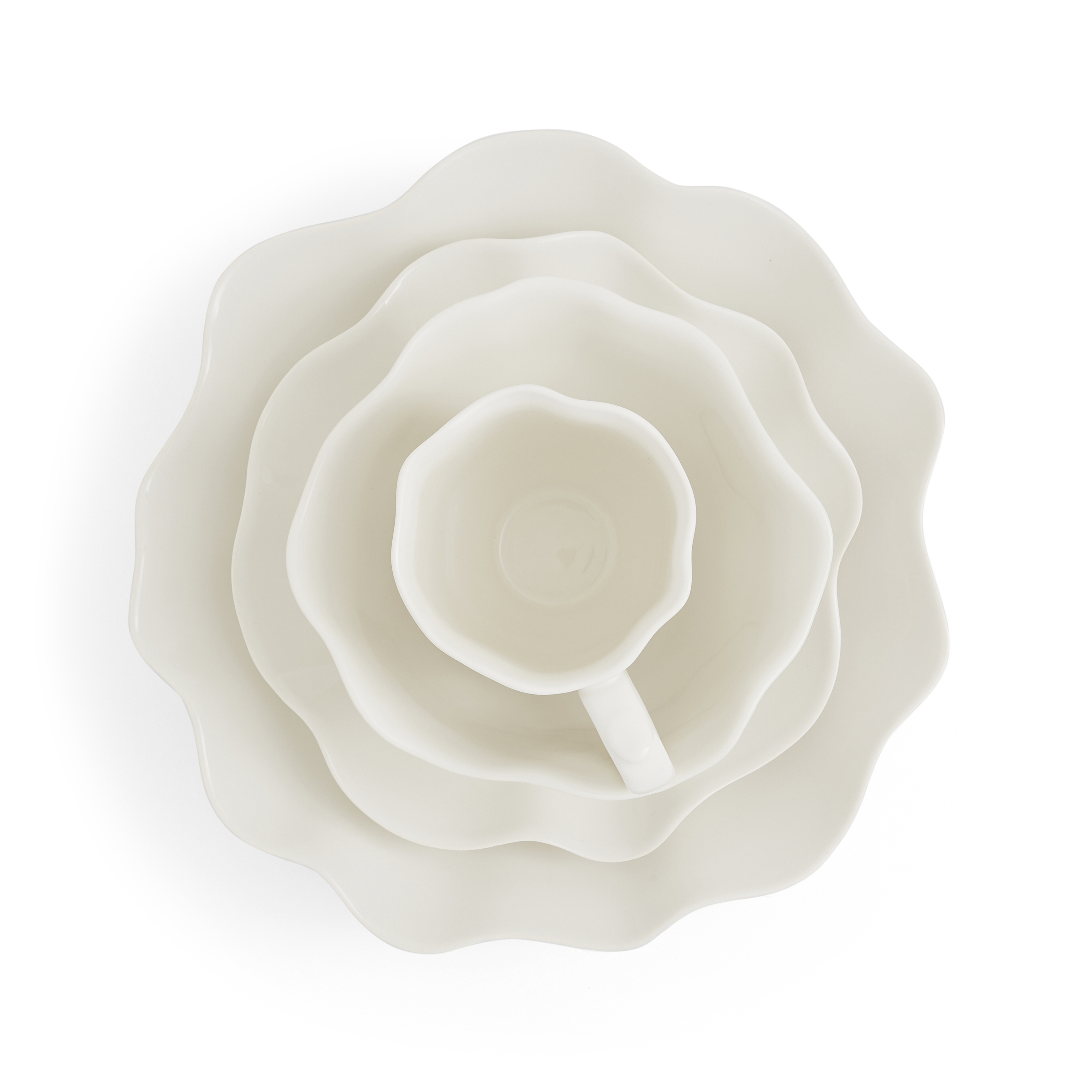 Sophie Conran Floret 4 Piece Place Setting, Cream image number null